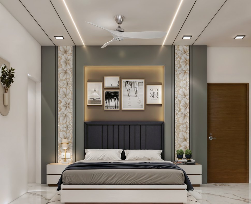 Bedroom interior at Jain’s Villa